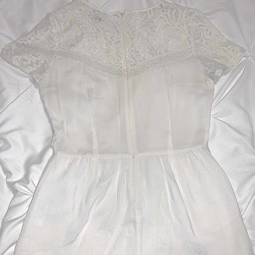 White lace romper from Forever 21